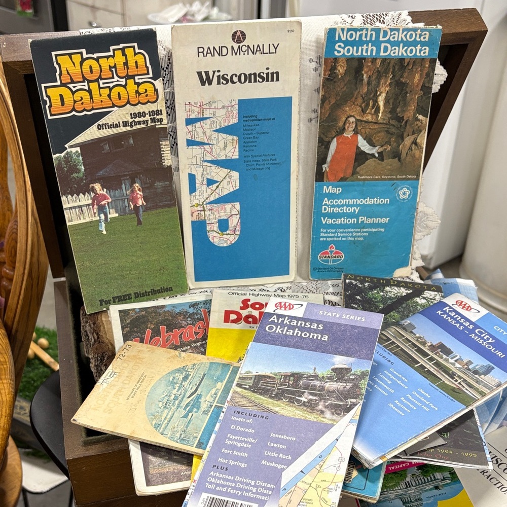 Vintage Travel Map Collection